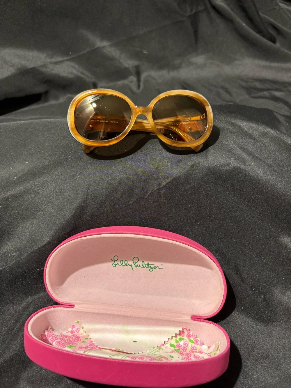 Lilly Pulitzer Honey Amber Round Sunglasses